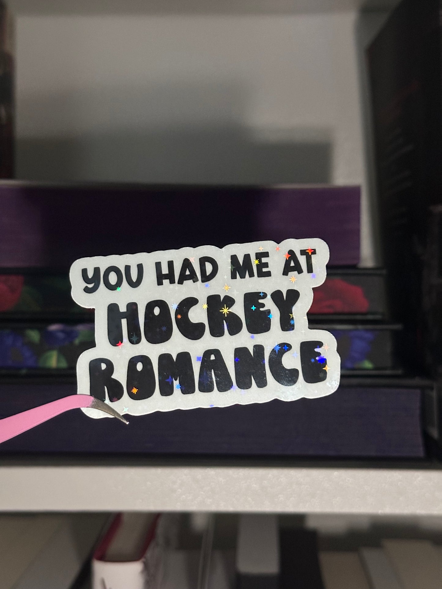Hockey romance sticker