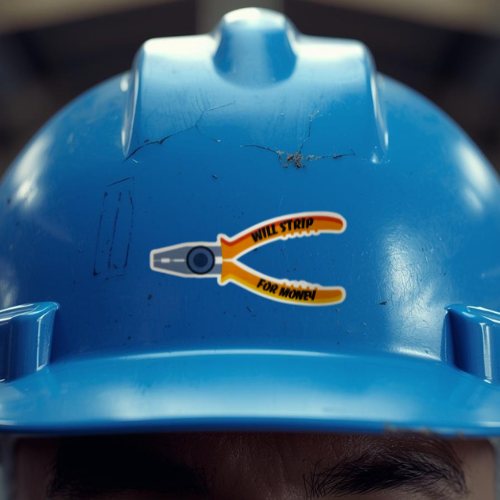 Strip for money sticker