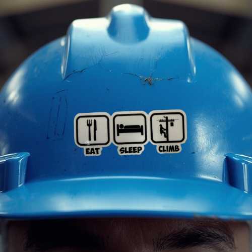 Eat sleep climb sticker