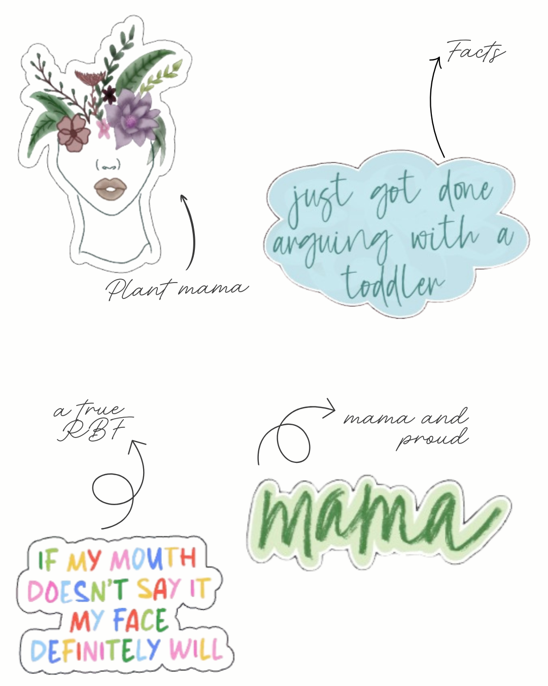 Plant Mom Sticker