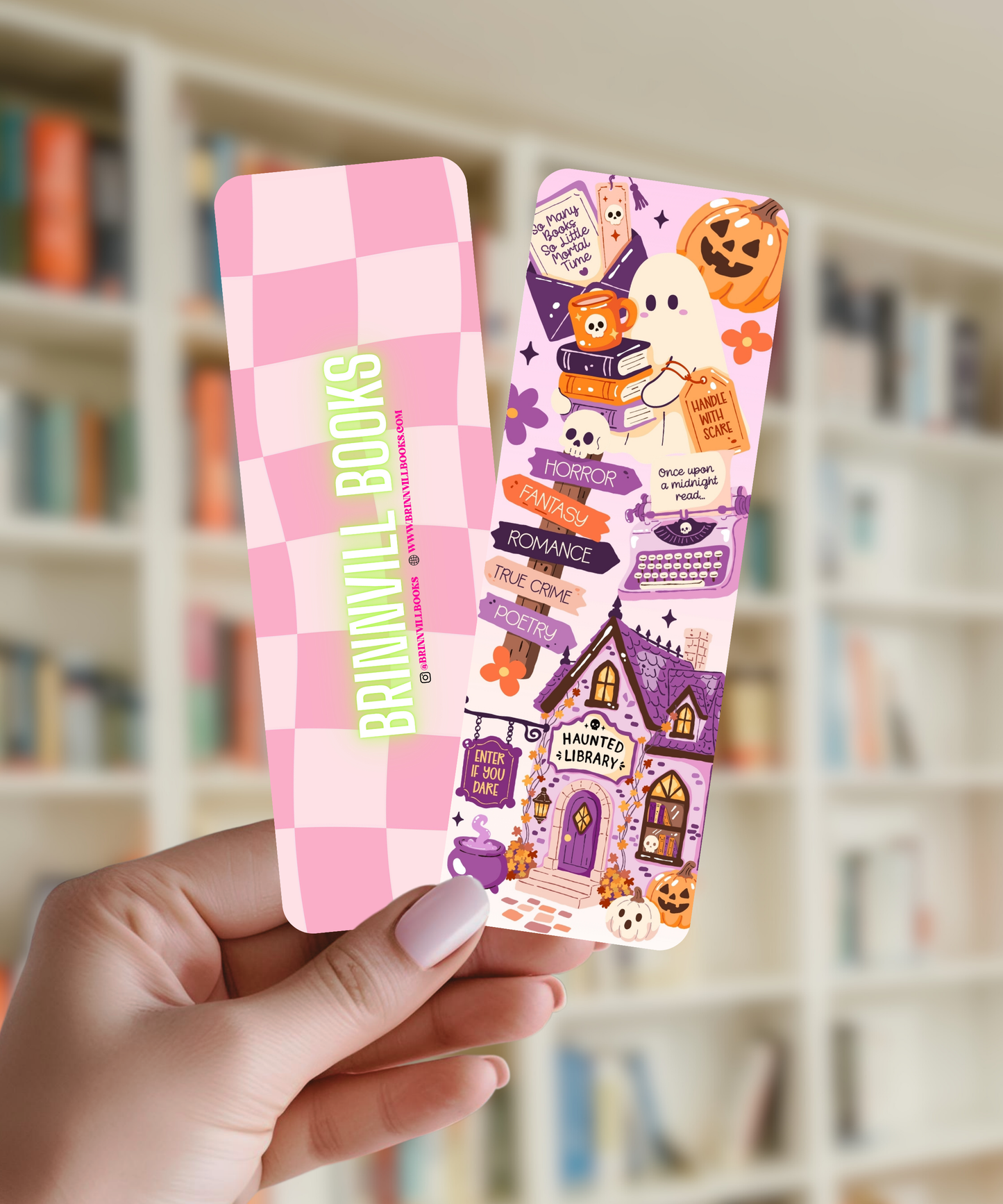 Haunted Library Bookmark