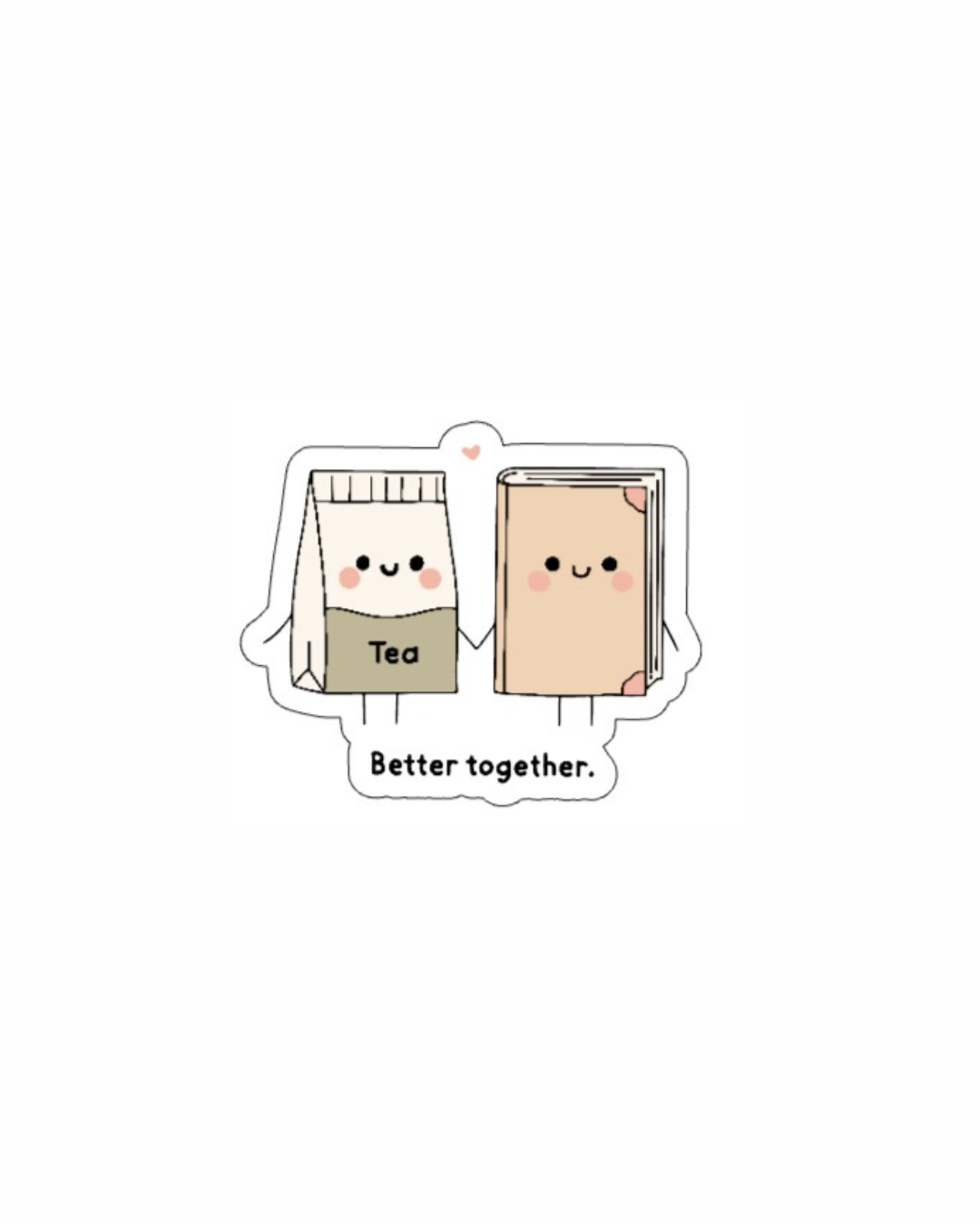 Book Tea Sticker