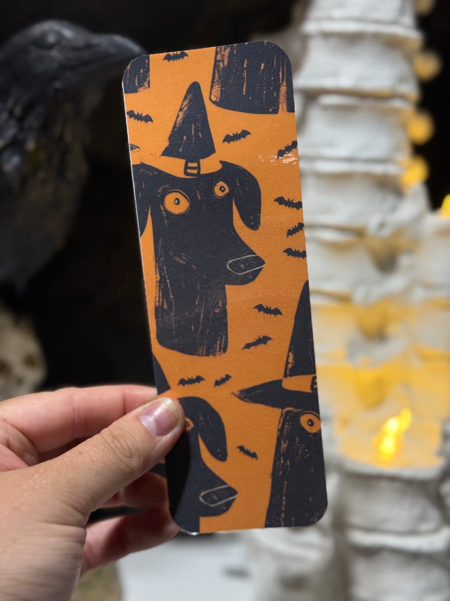 Spooky dog bookmark