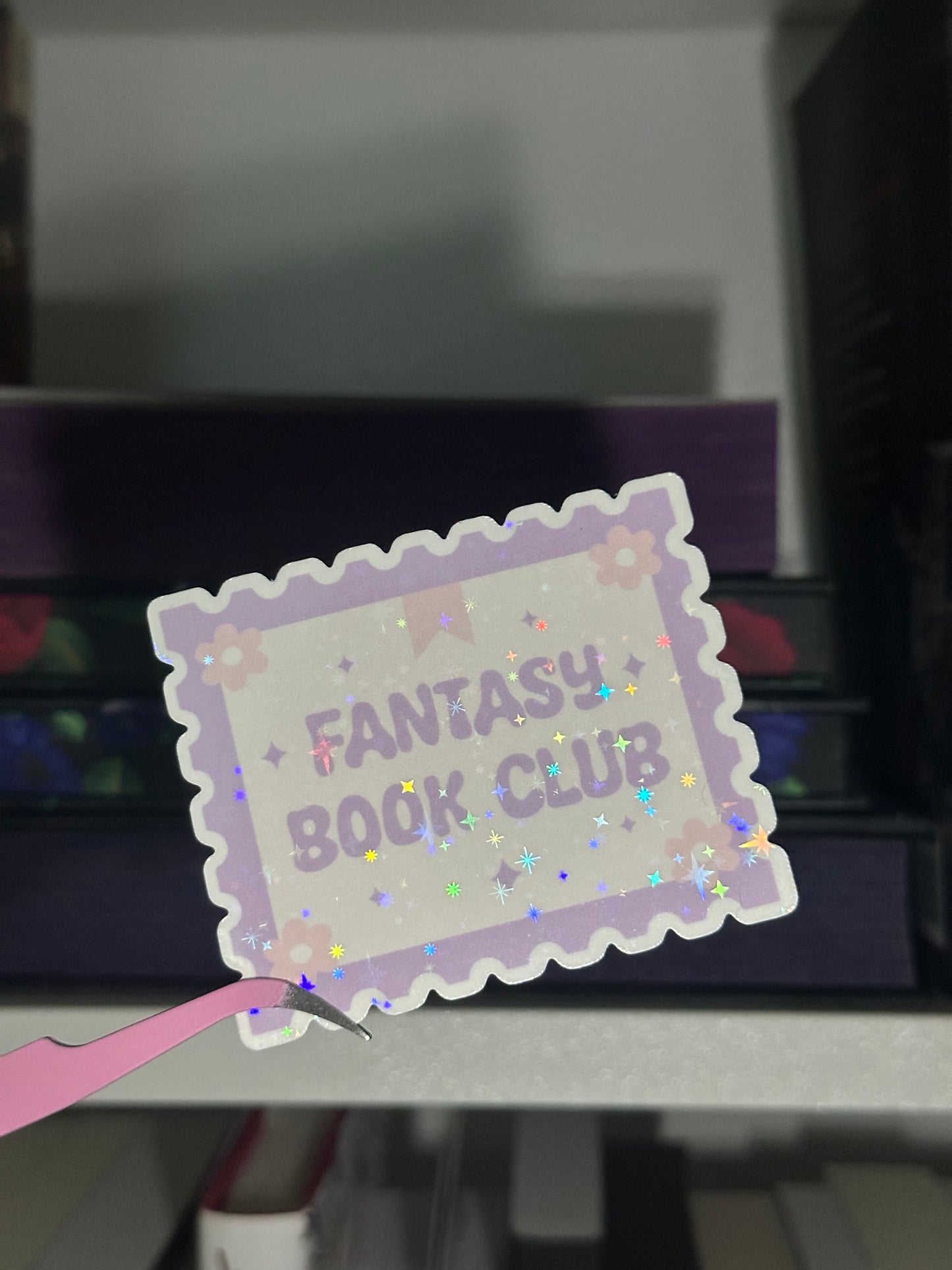Fantasy book club sticker