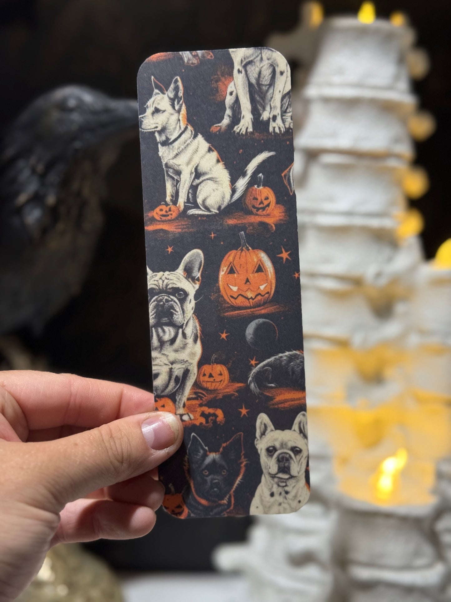 Dog Halloween bookmark
