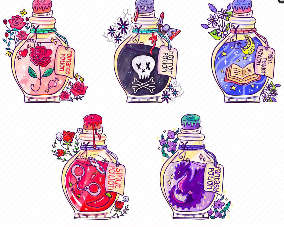 Apothecary magnetic bookmarks