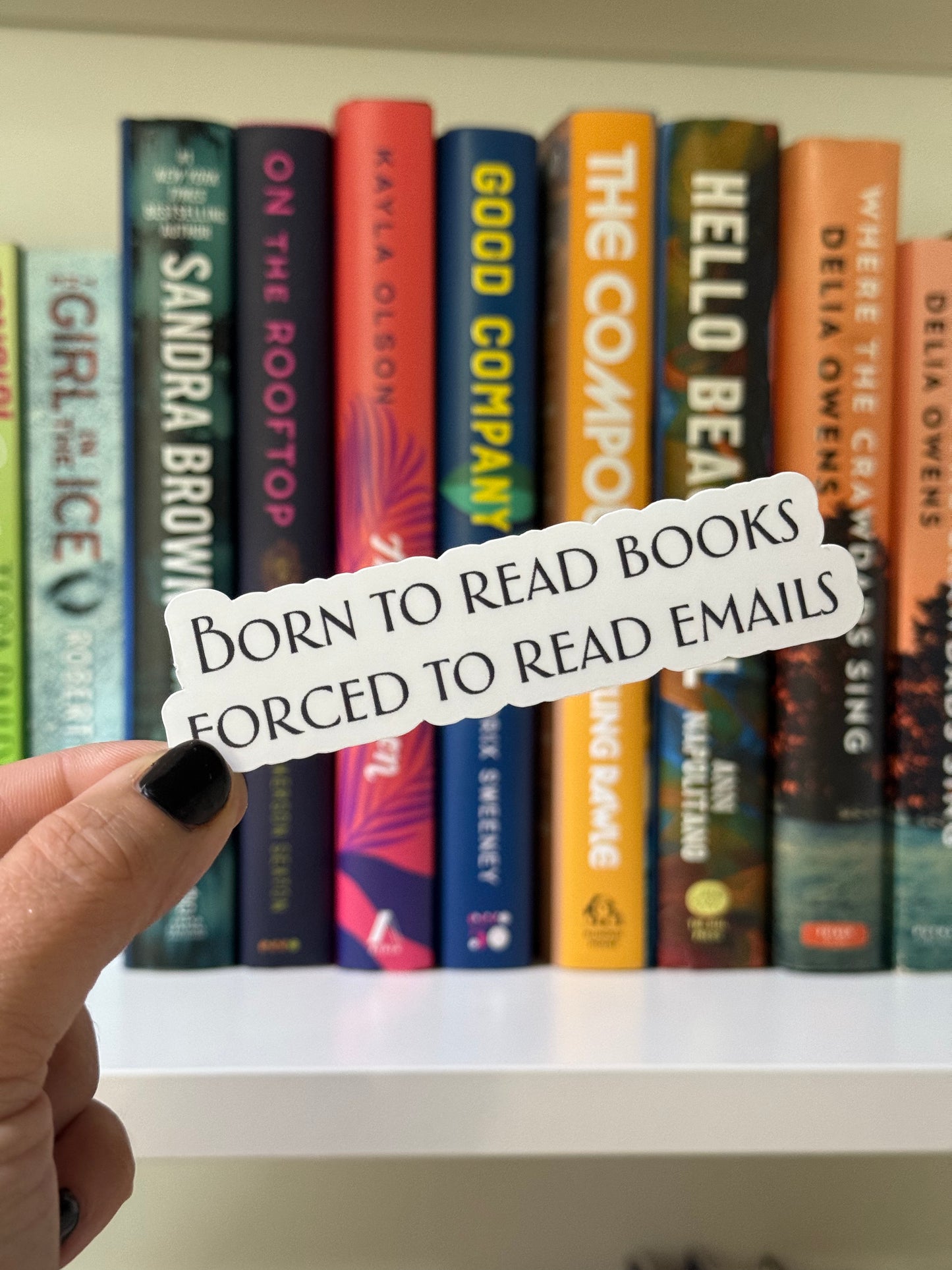 Forced to read emails sticker