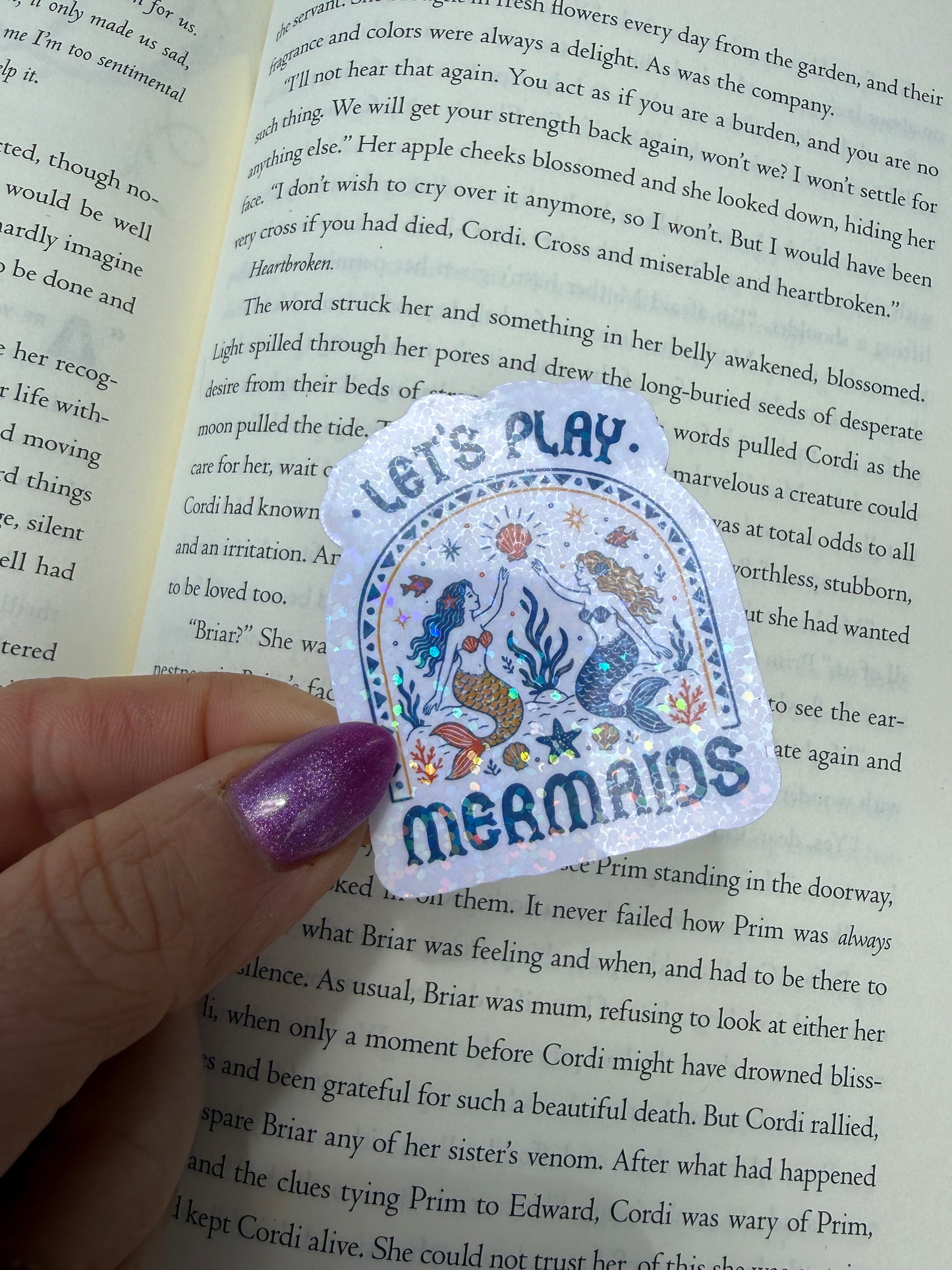 Let's play mermaids sticker