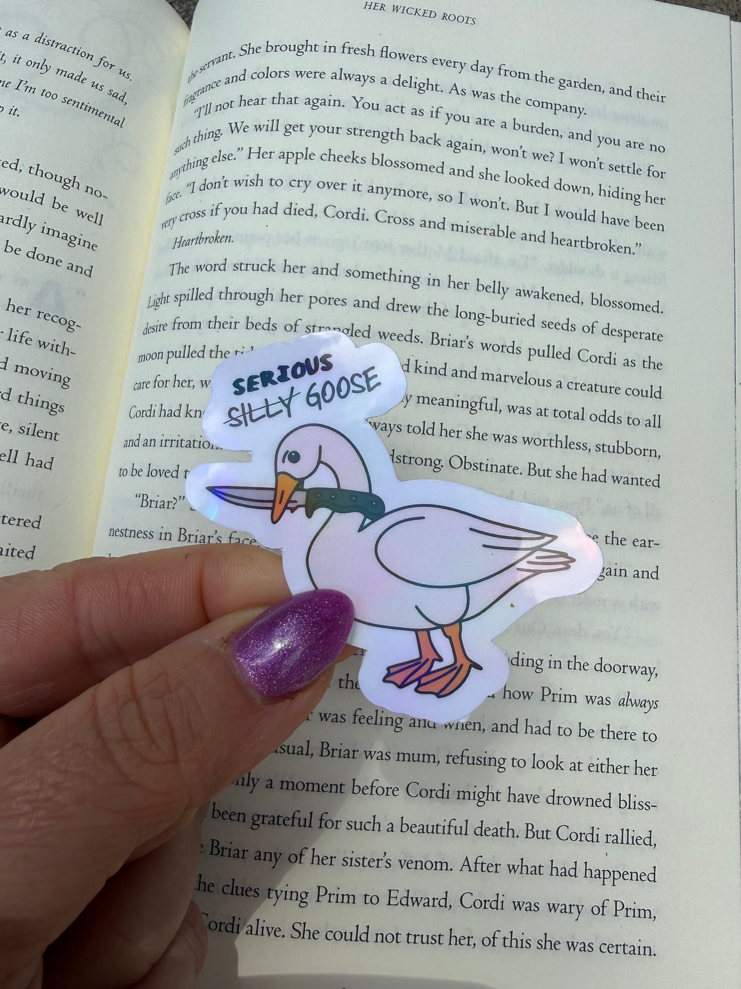 Serious goose sticker