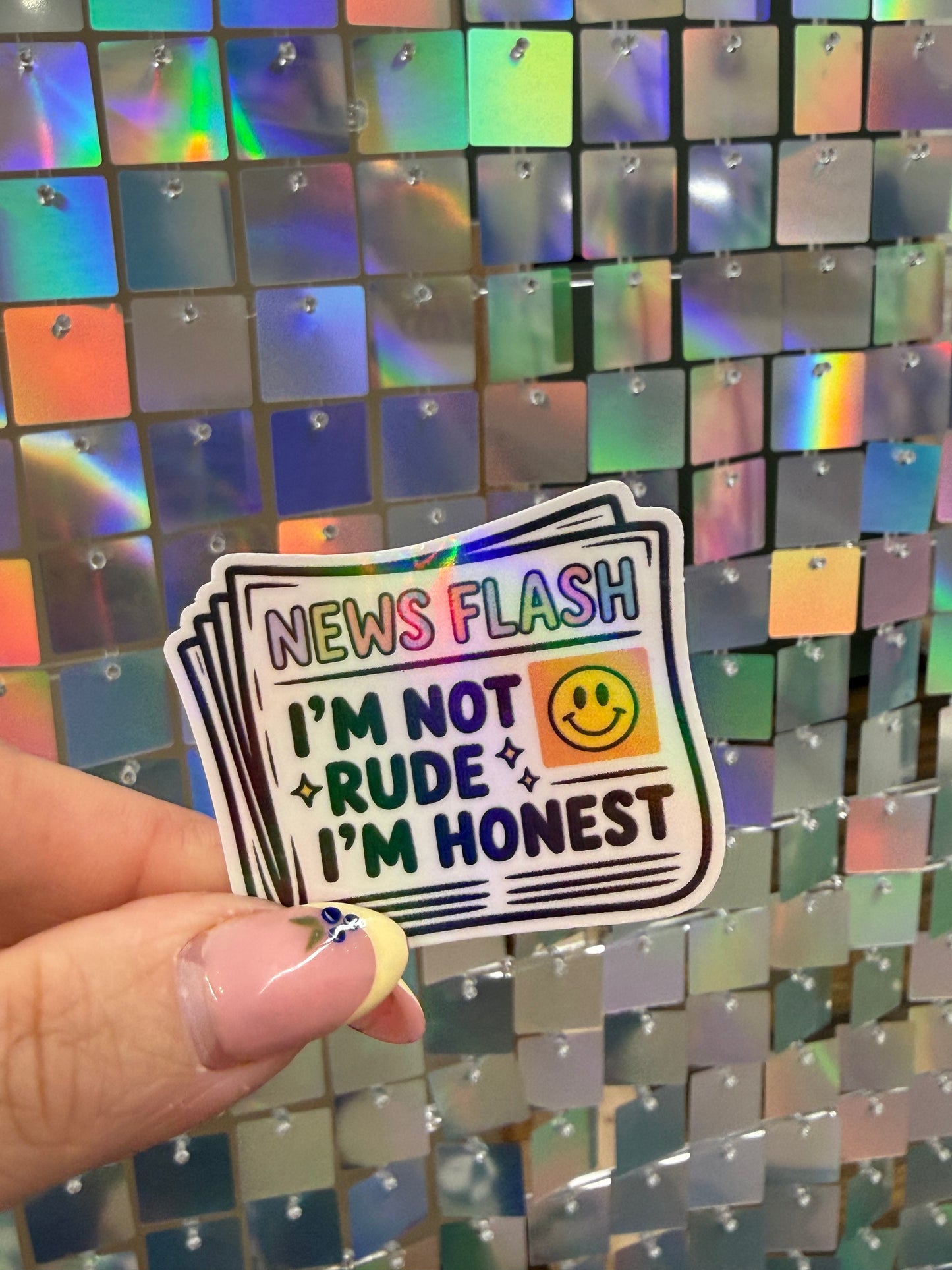 News Flash Sticker