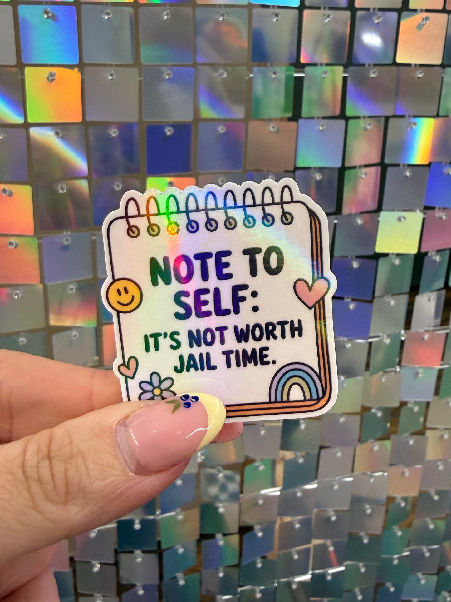 Note to self sticker