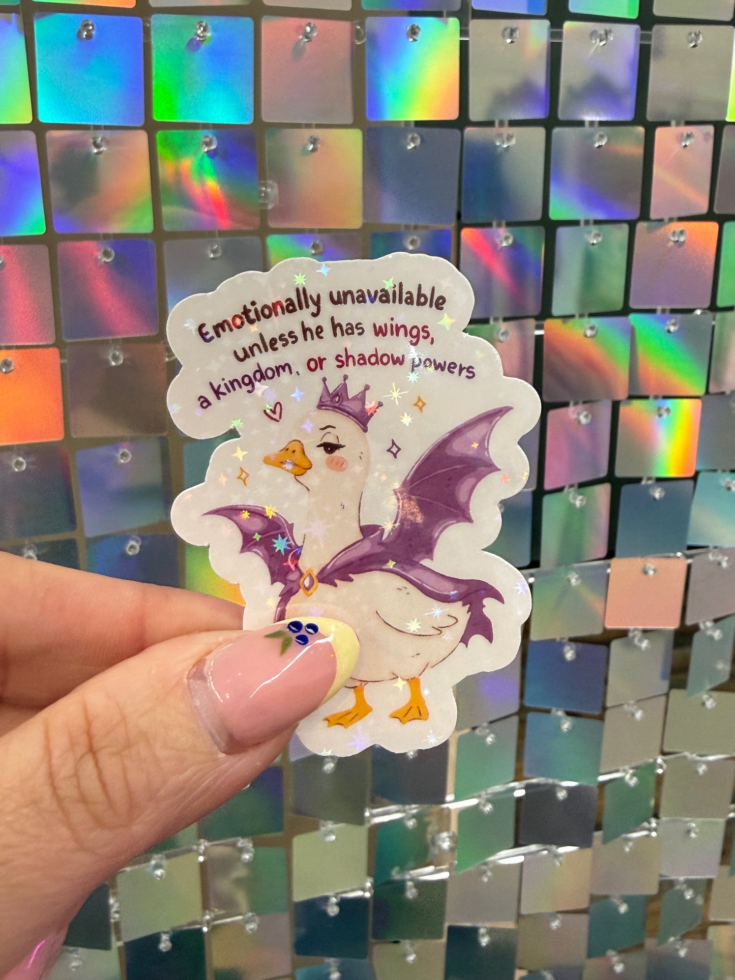 Emotionally unavailable sticker