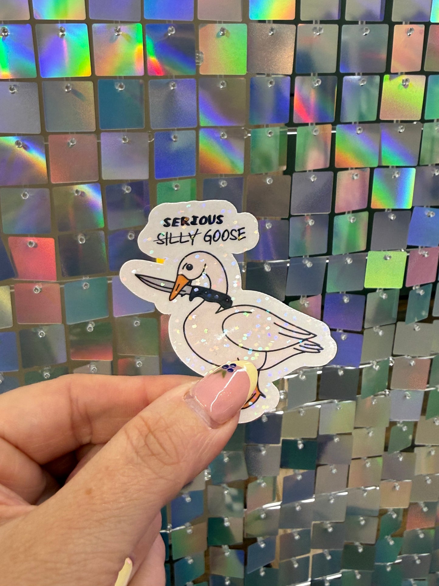 Serious Goose Sticker