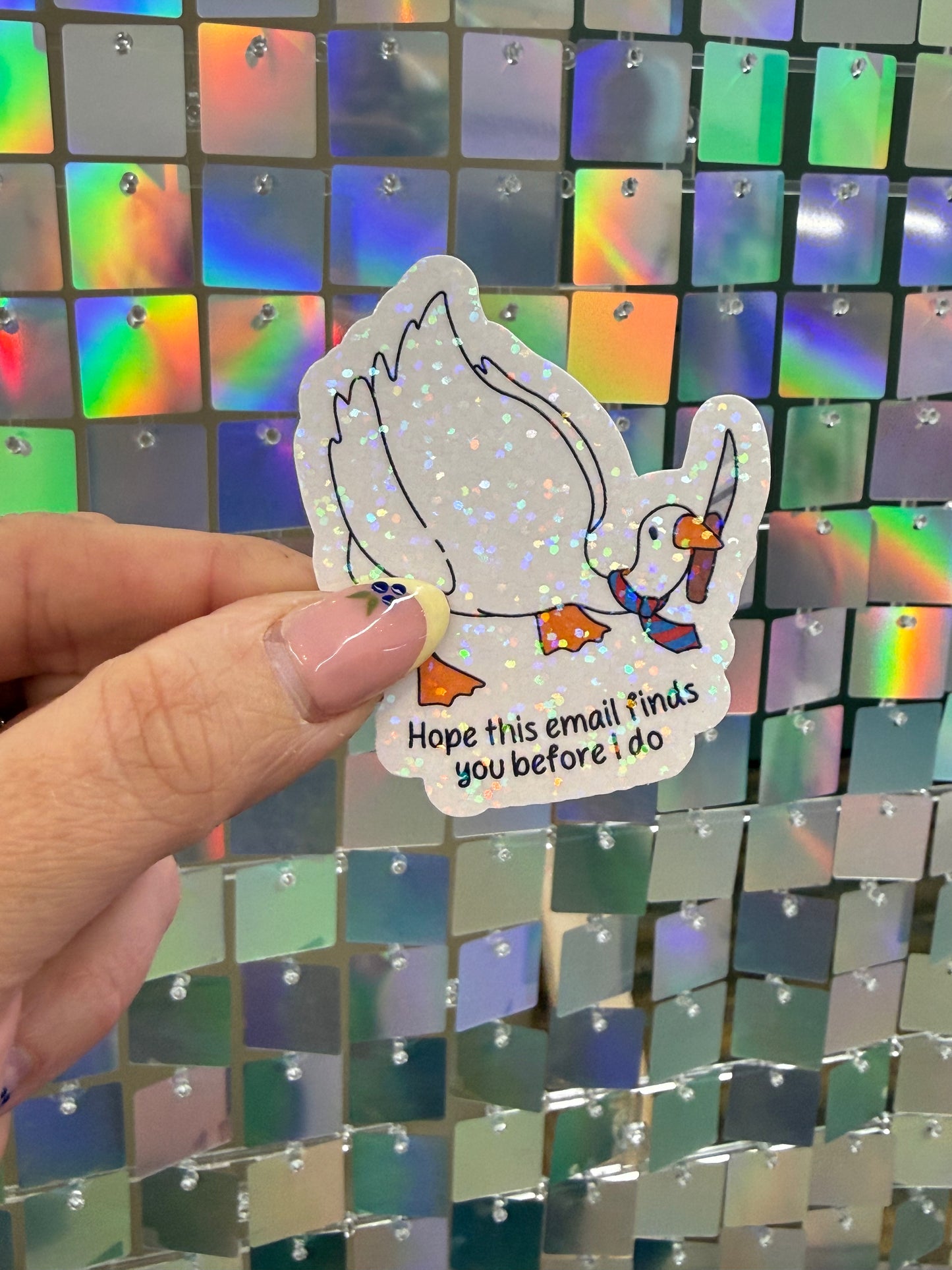 Before I do goose sticker