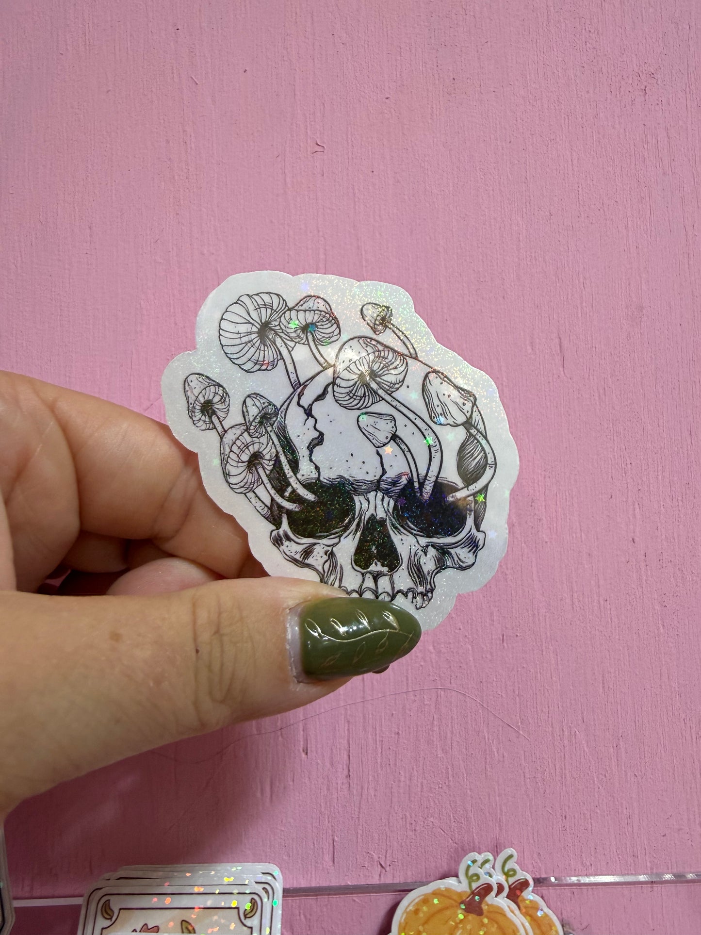 Skull Fingi Sticker