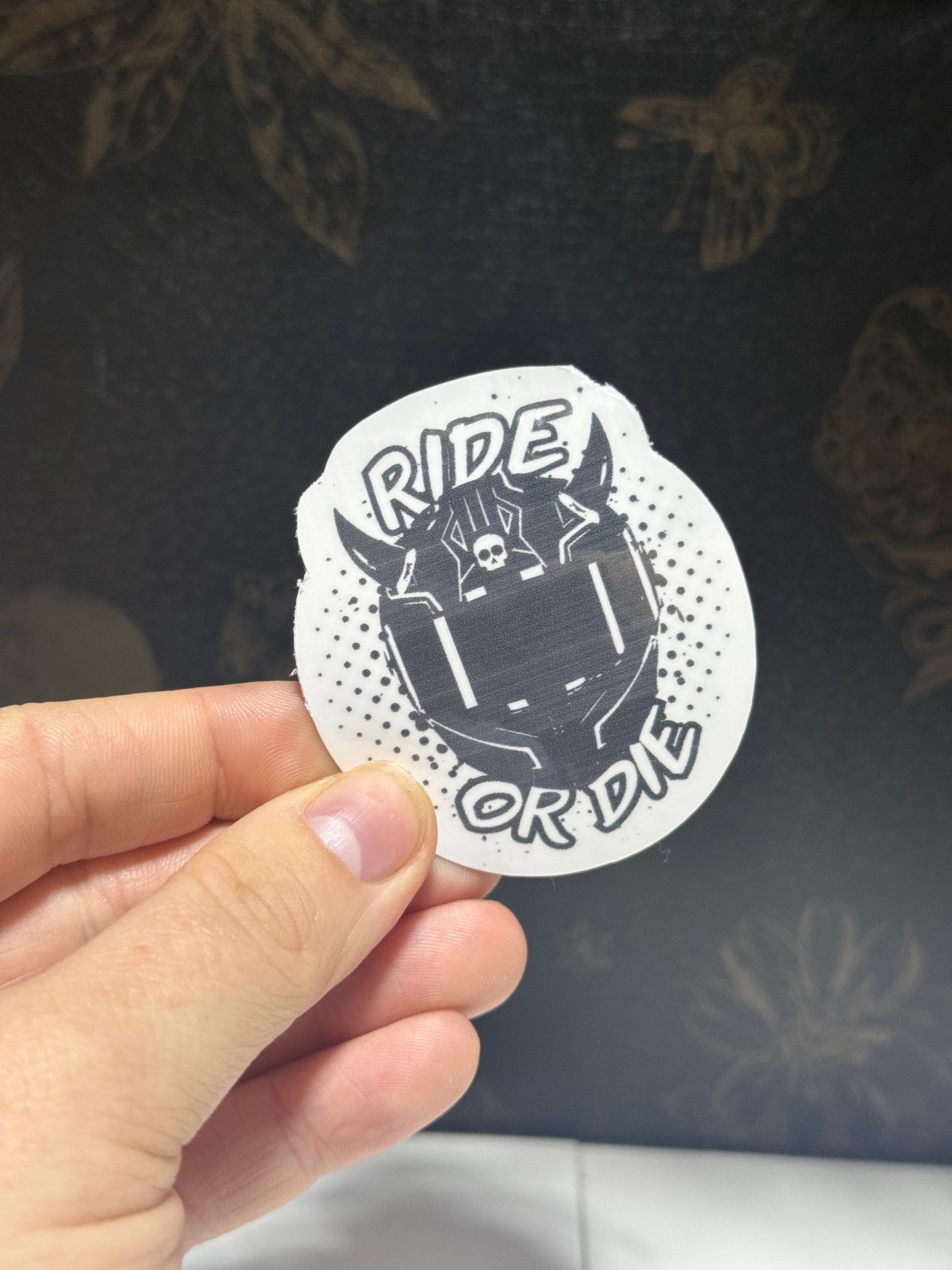 Ride or die sticker