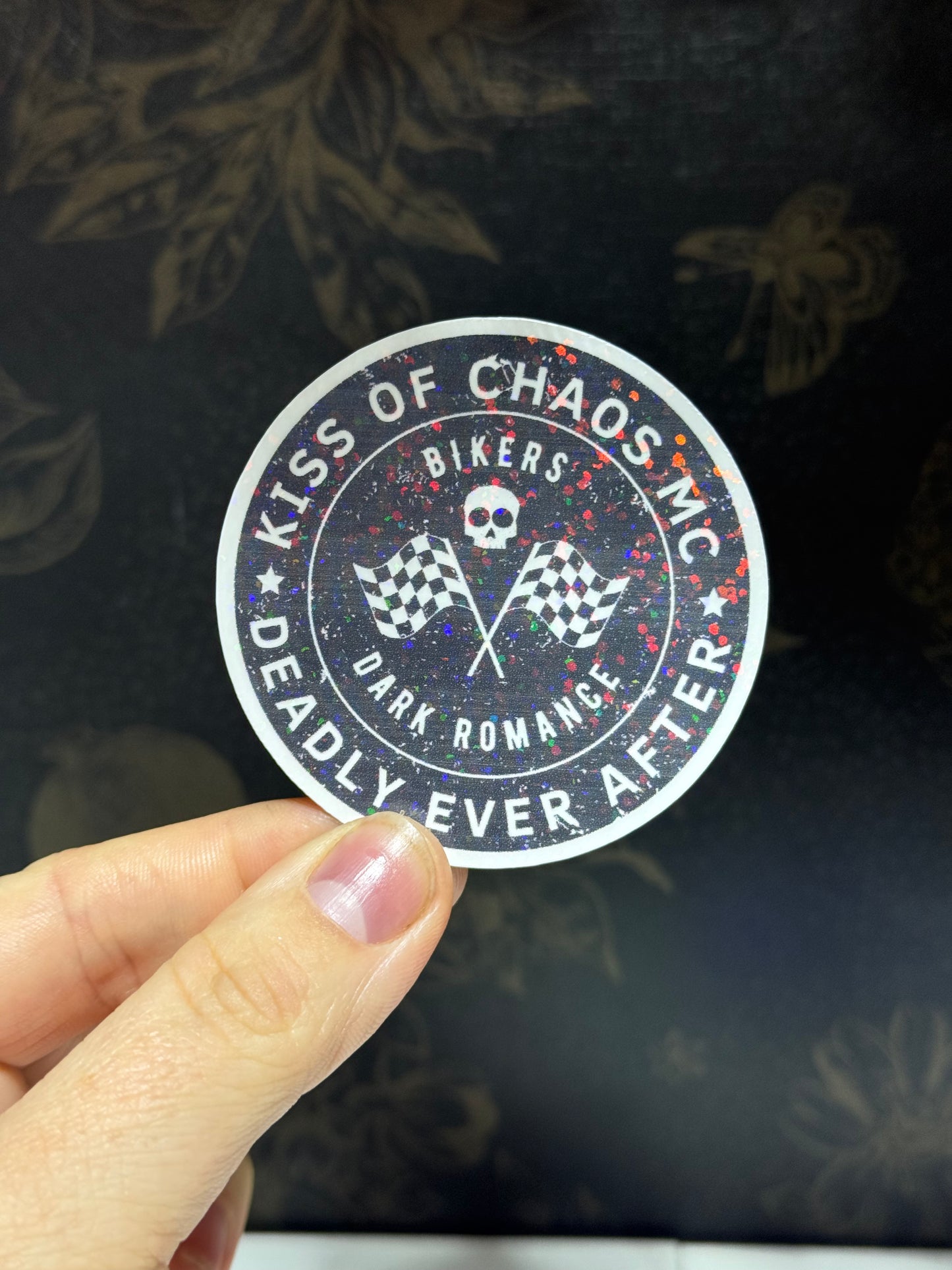 Kiss of chaos sticker
