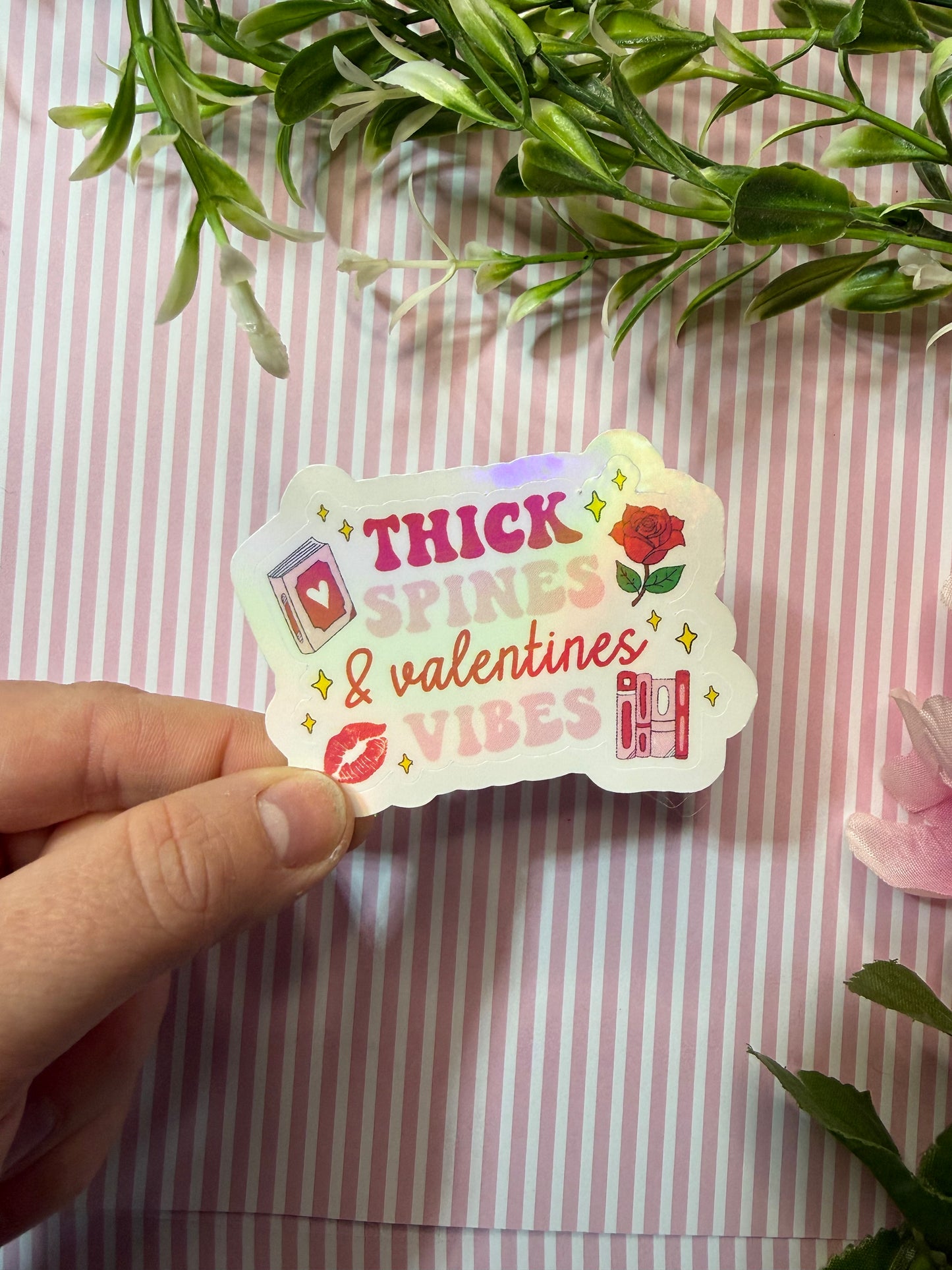 Thick spines sticker