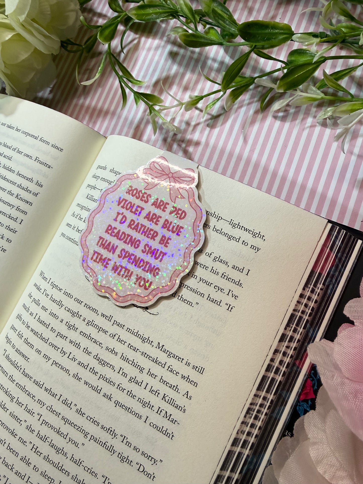 Roses are red magnetic bookmark