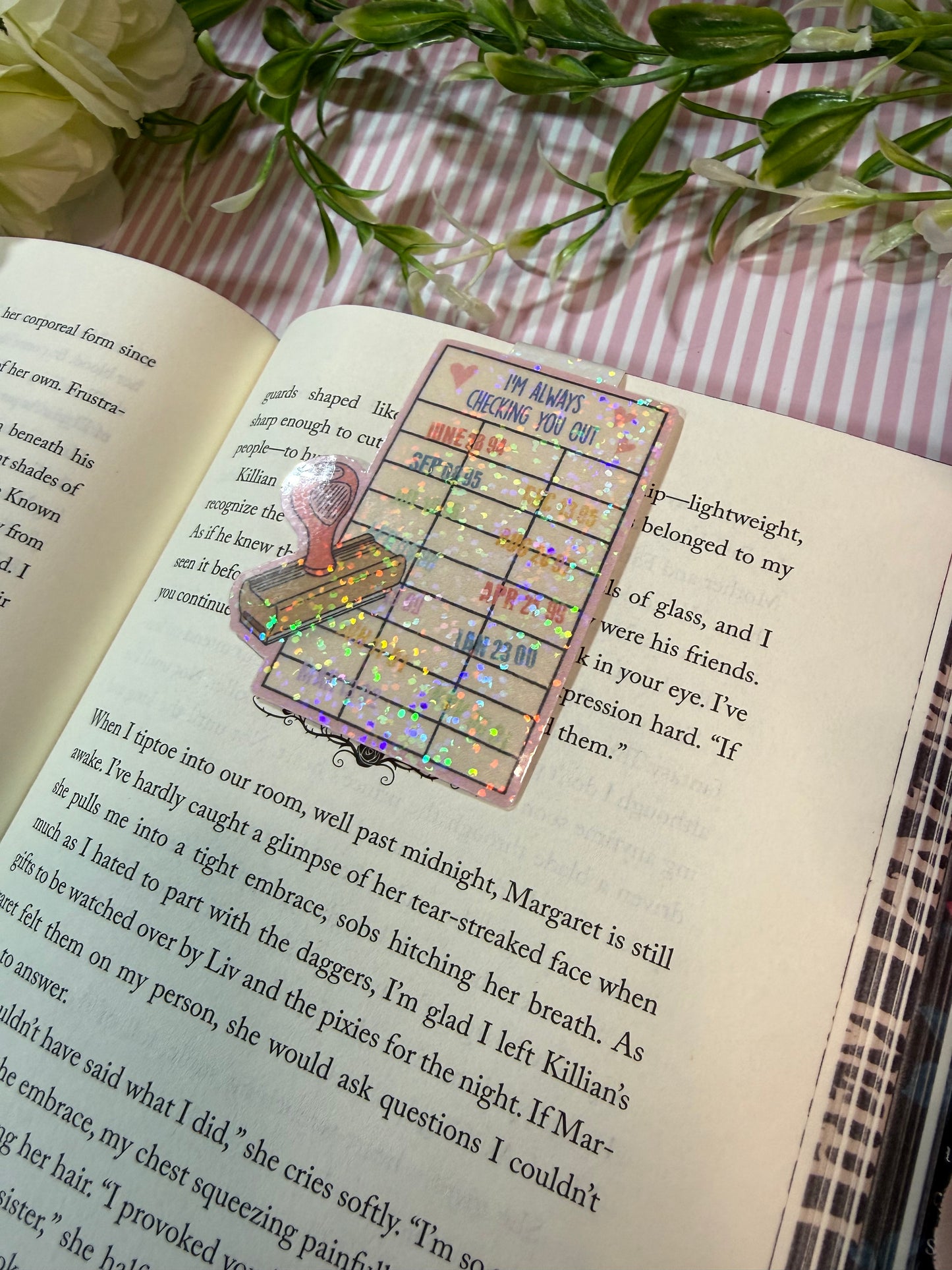 Checking you out magnetic bookmark