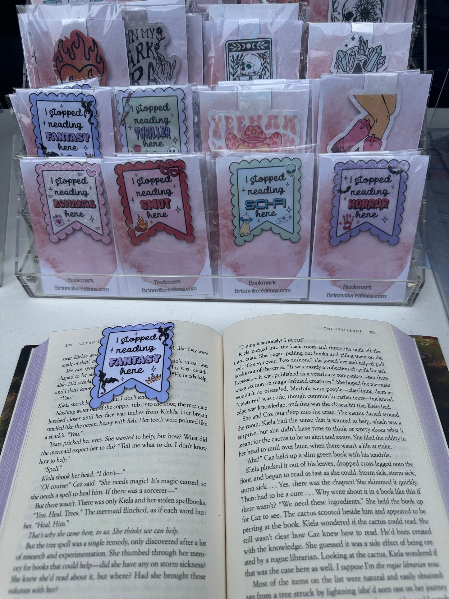 Horror postage magnetic bookmark