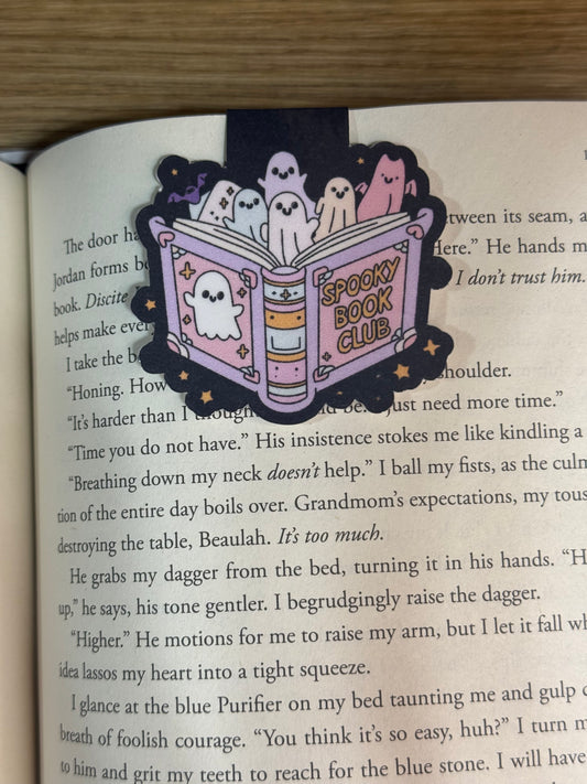 Spooky book magnetic bookmark