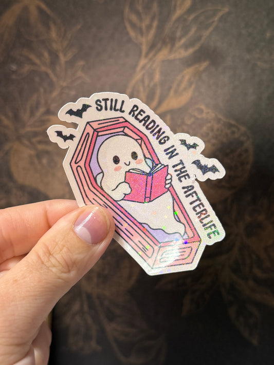 Still reading sticker