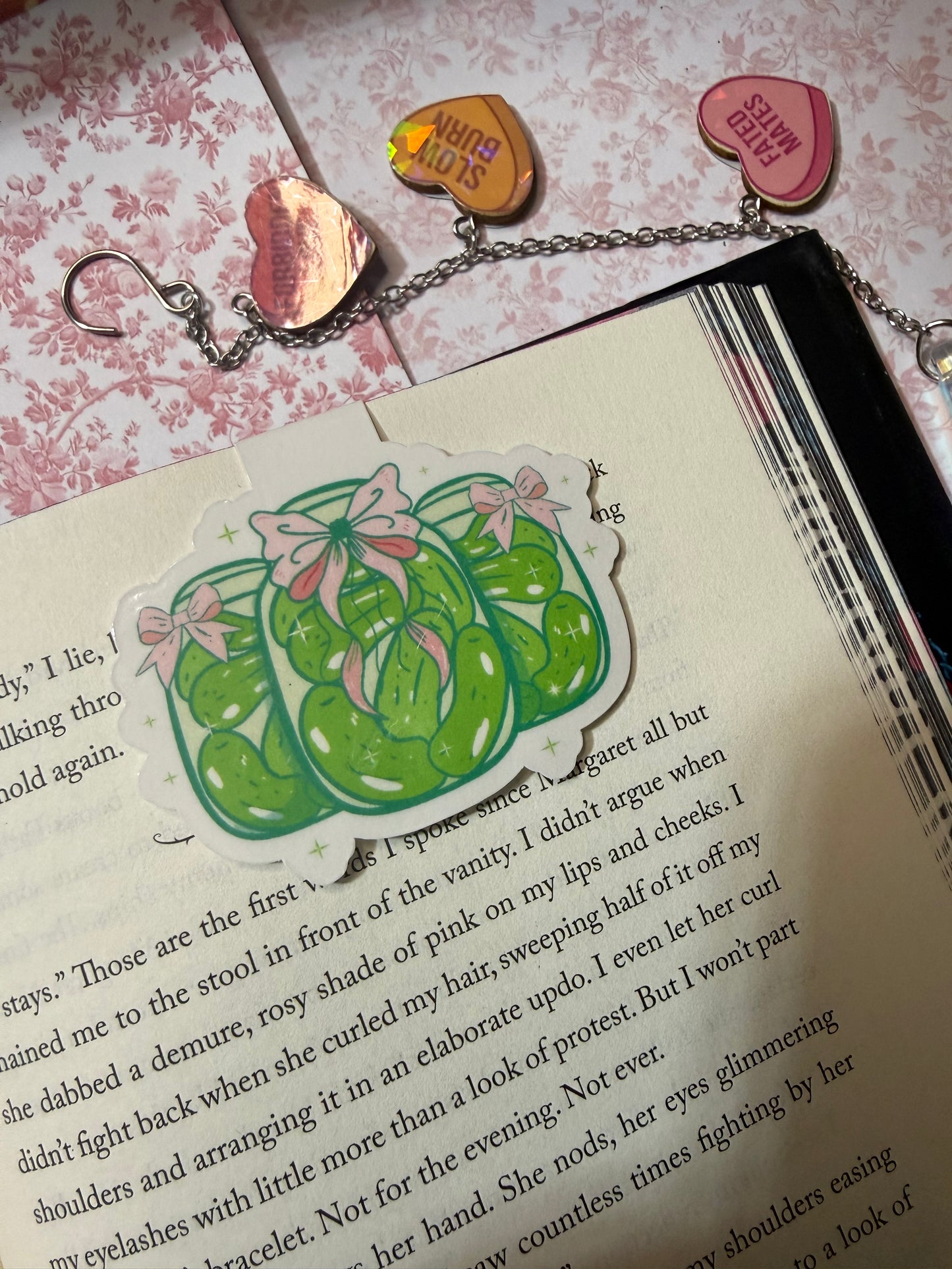 Croquette pickle jars magnetic bookmark