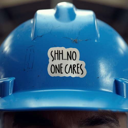 no one cares sticker