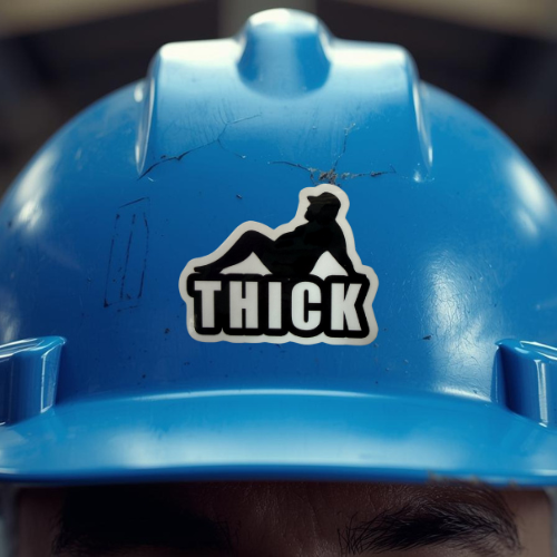 Thick sticker
