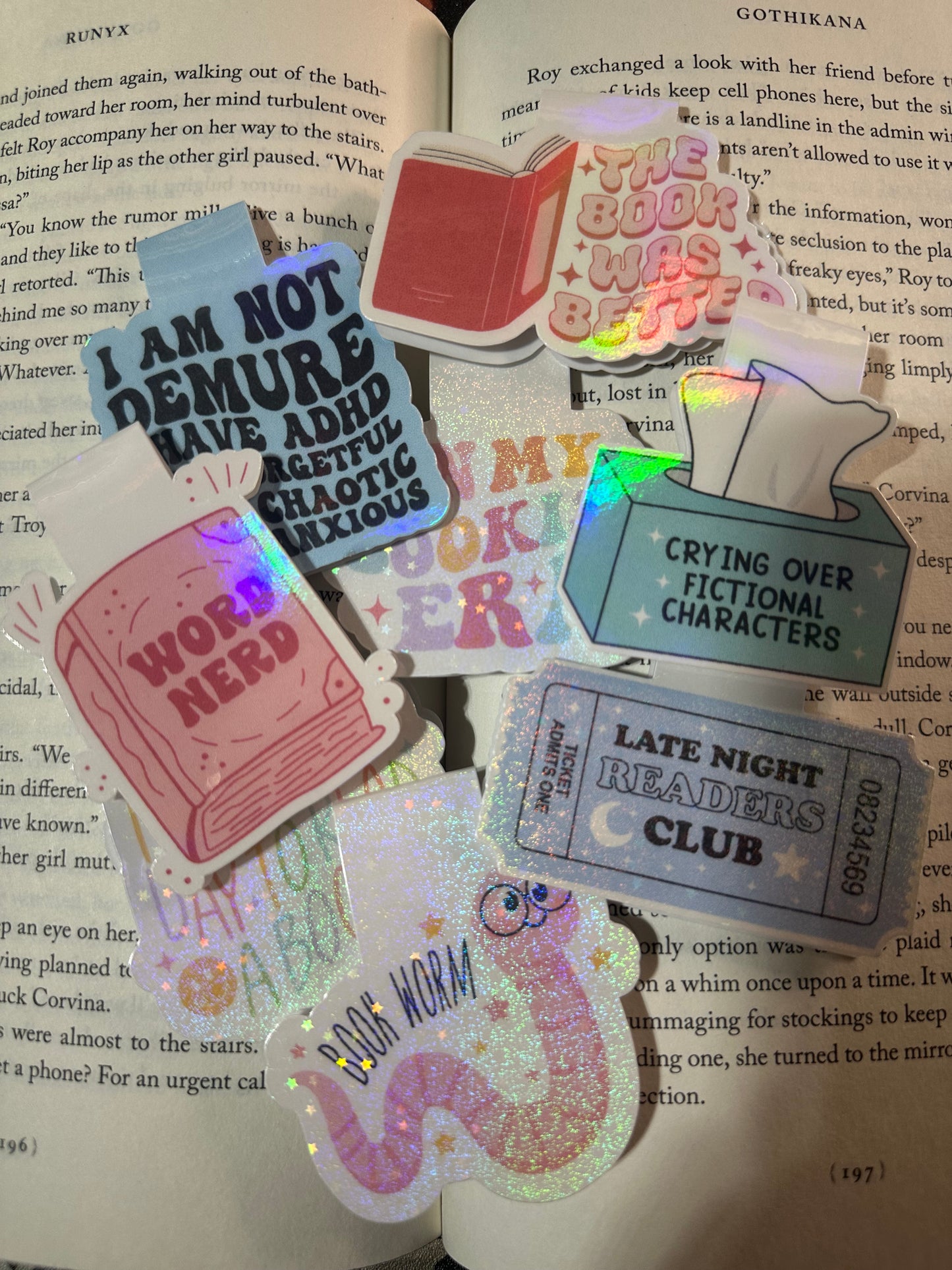 Late night magnetic bookmark