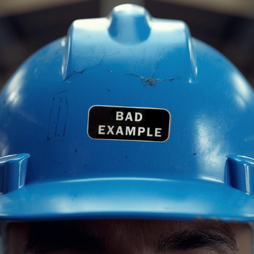 Bad example sticker