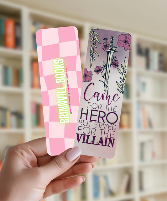 Stayed for the villain bookmark