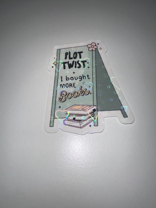 Plot twist sticker