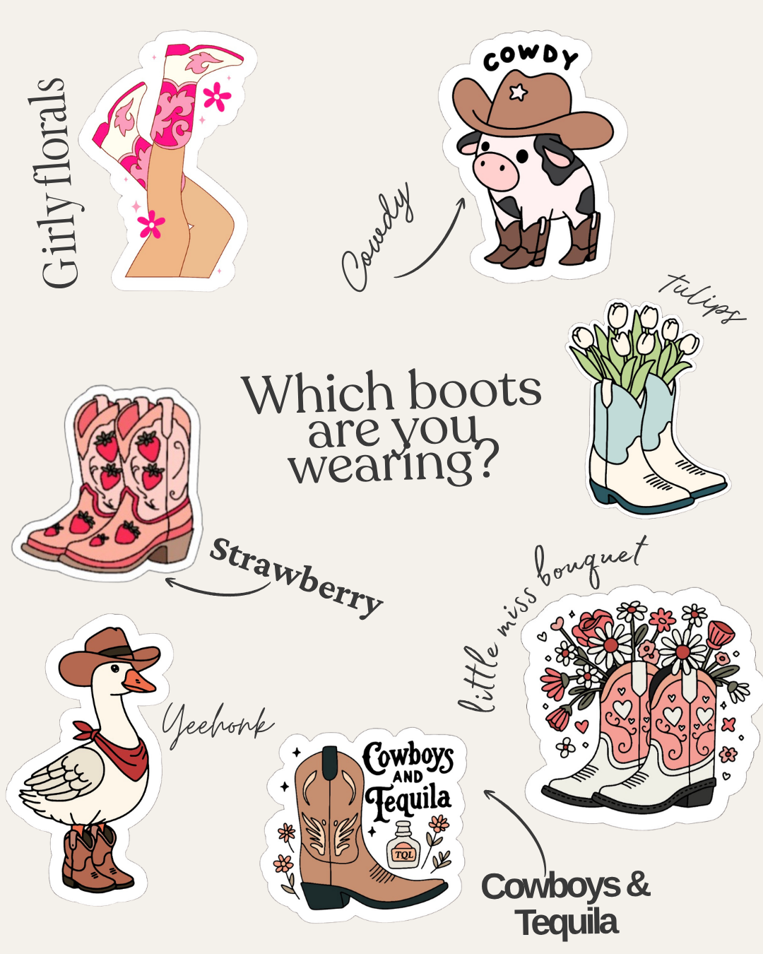 Cowdy Sticker