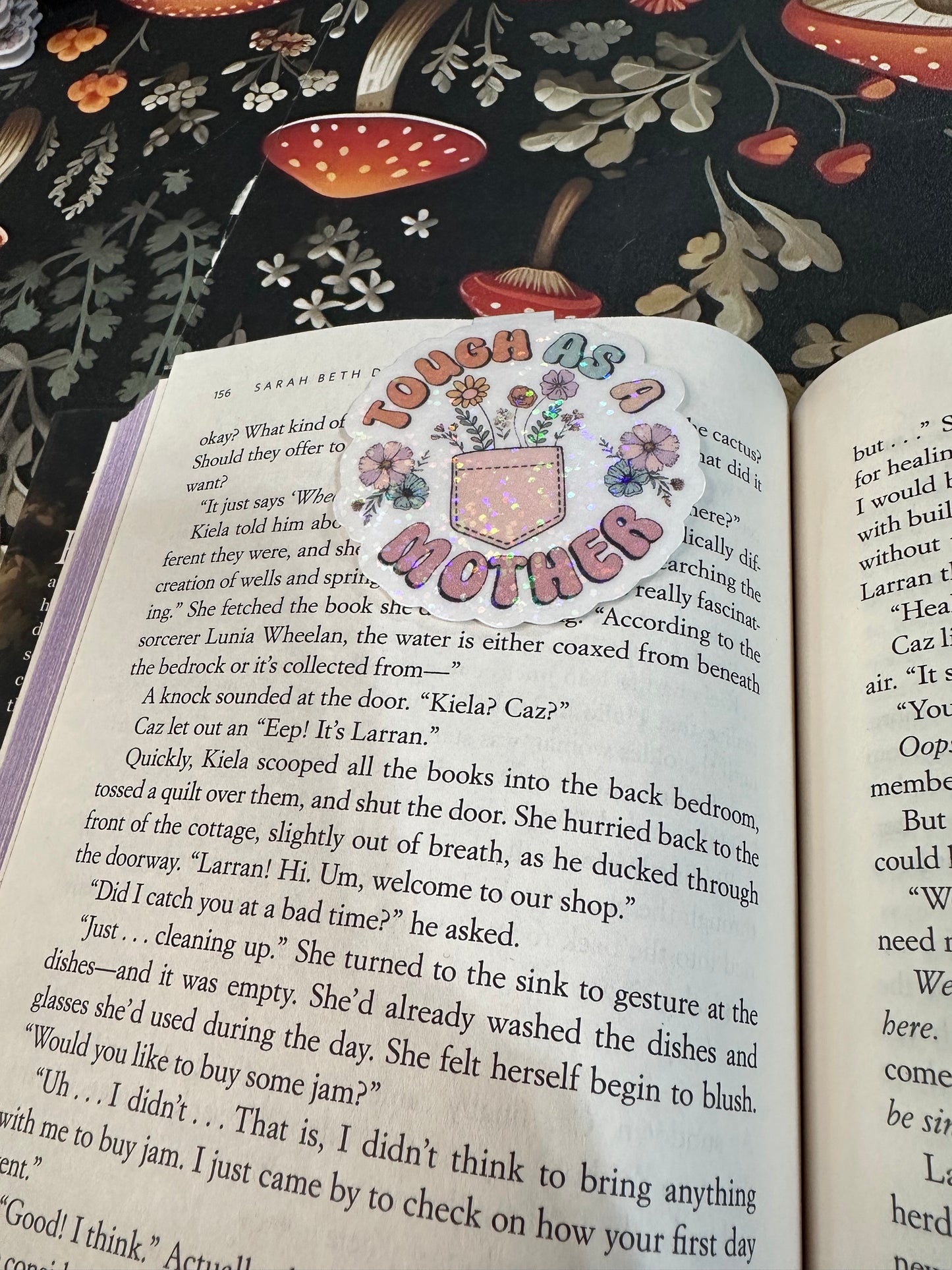 Tough mother magnetic bookmark