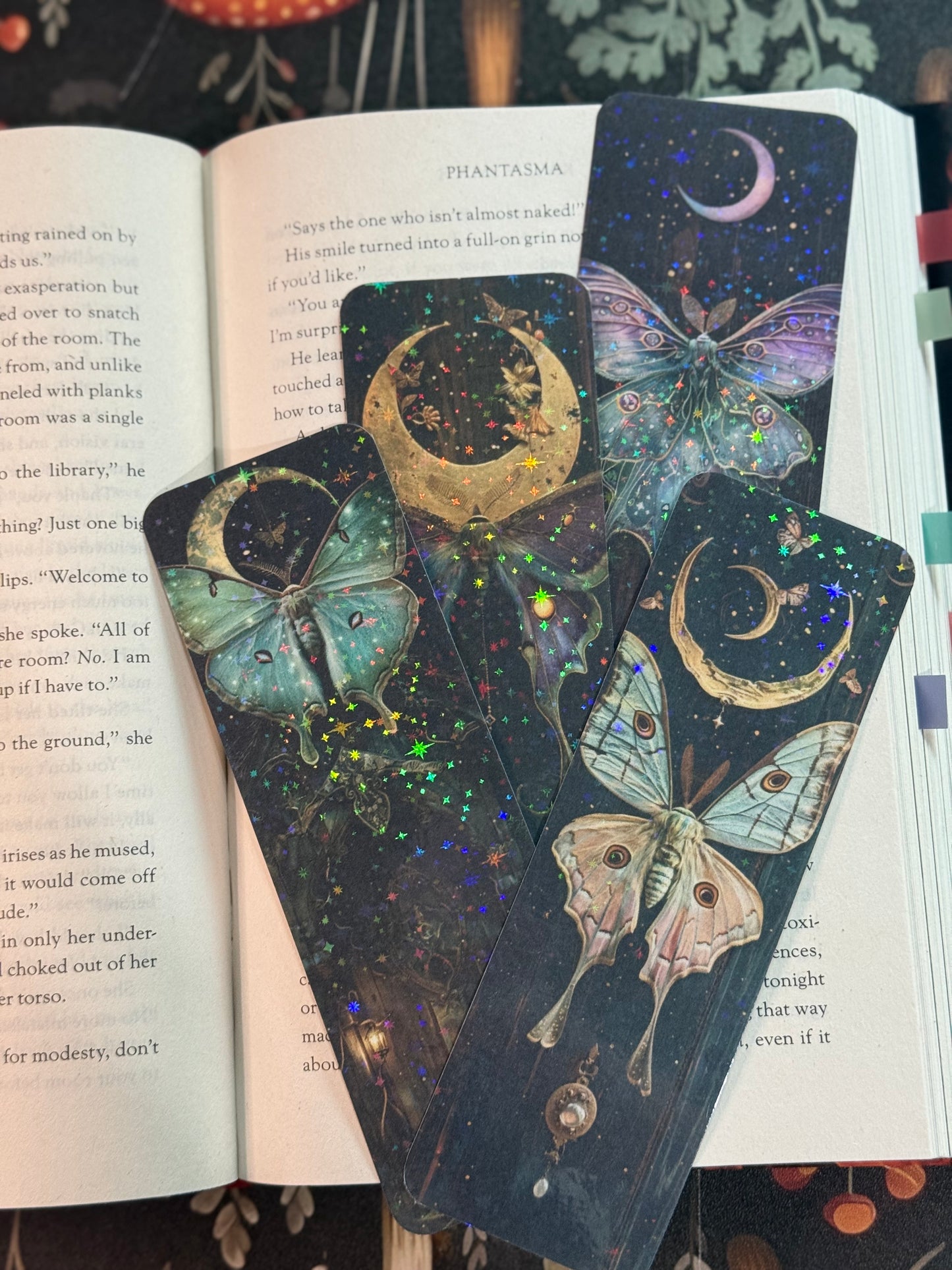 Crescent moth bookmark
