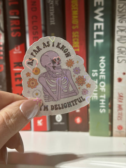 Delightful sticker