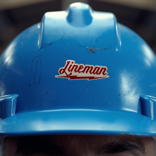 Lineman sticker