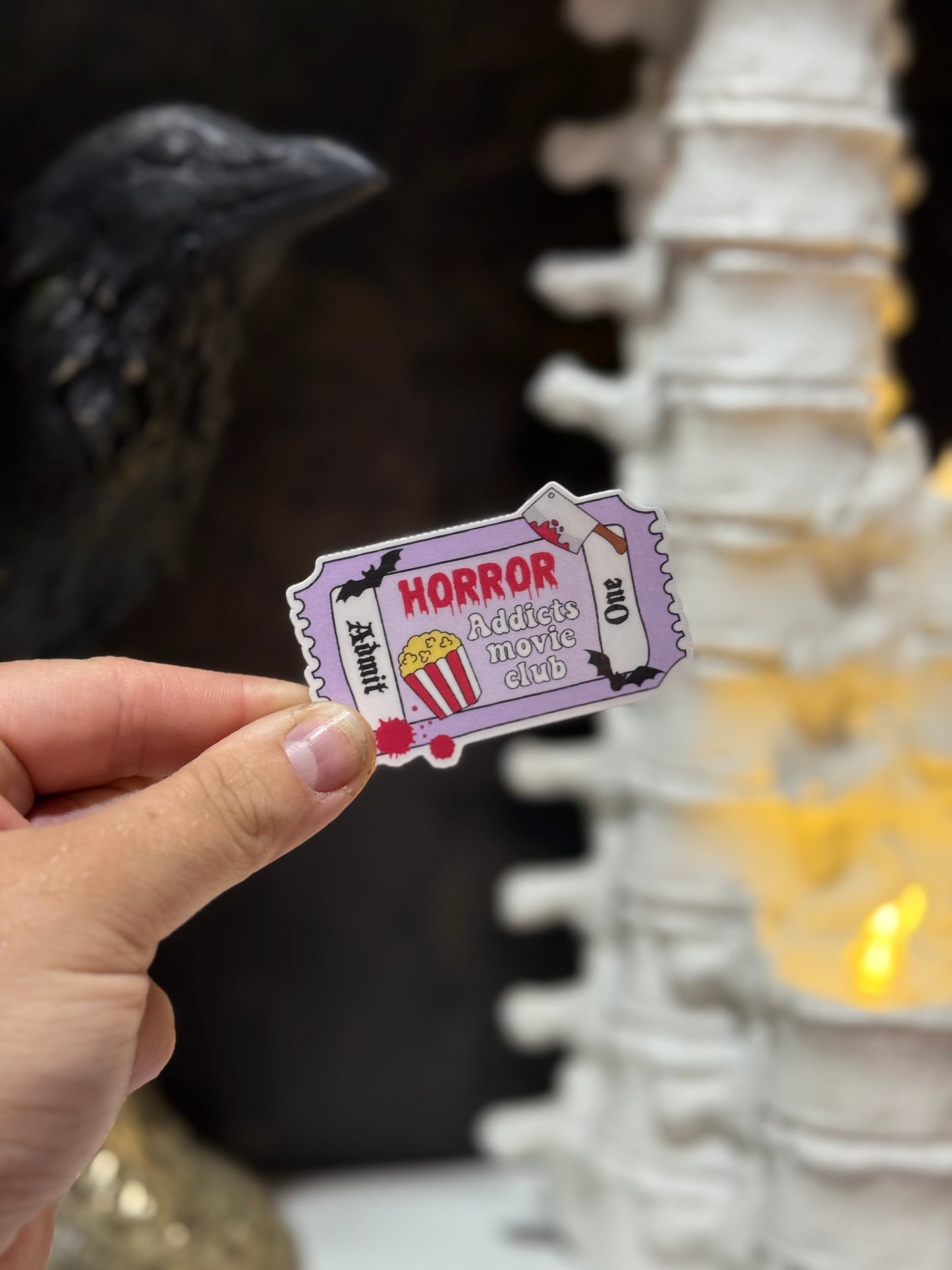 Horror, admission sticker