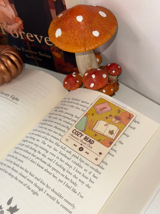 Cozy read audio book magnetic bookmark
