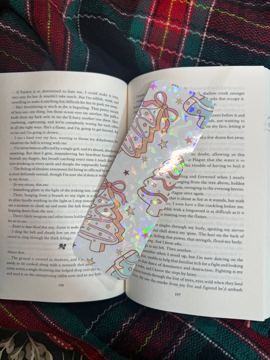 Christmas cake bookmark