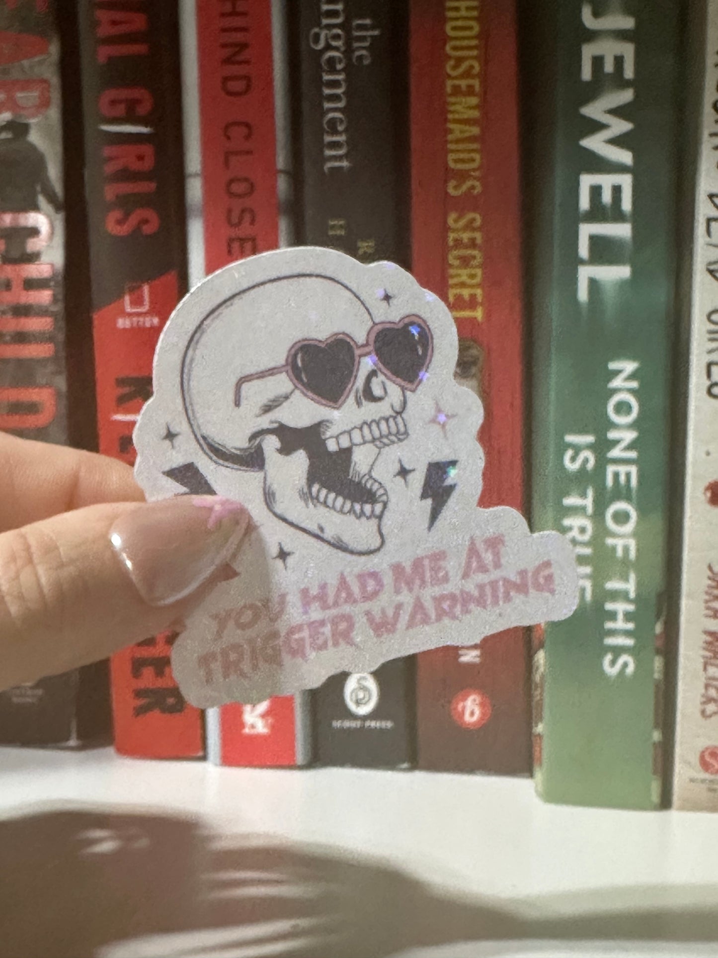 Skull trigger sticker