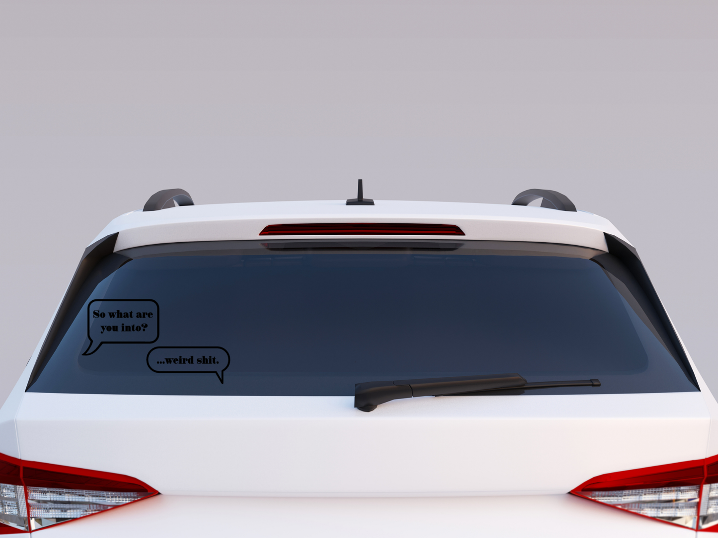Weird Shit car decal