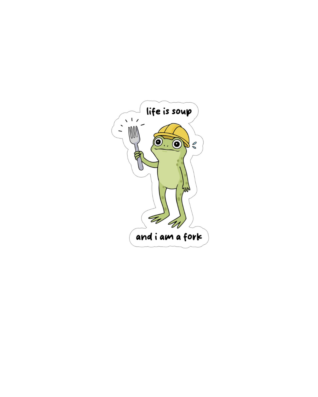 im a fork sticker