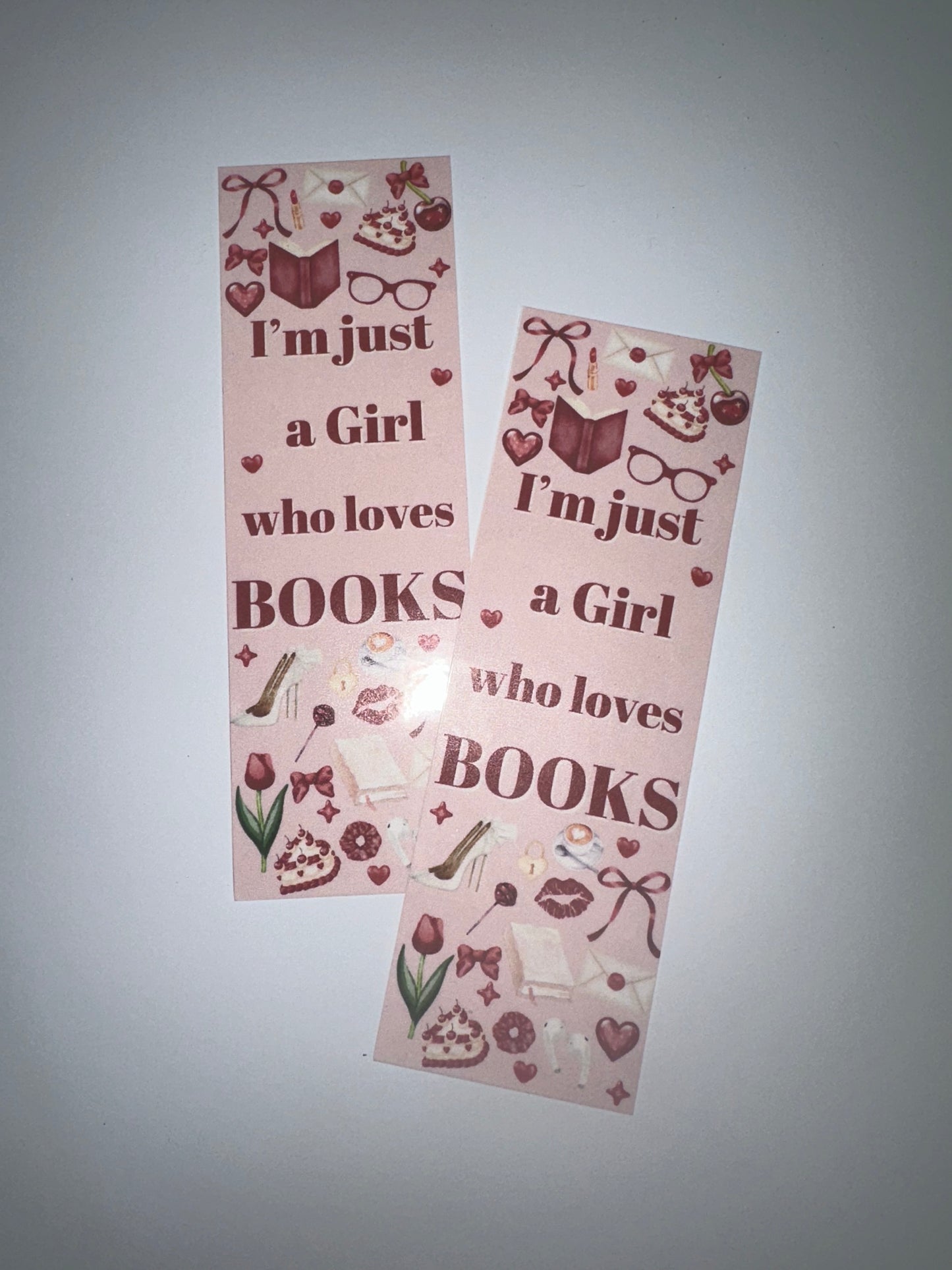 Girl books bookmark