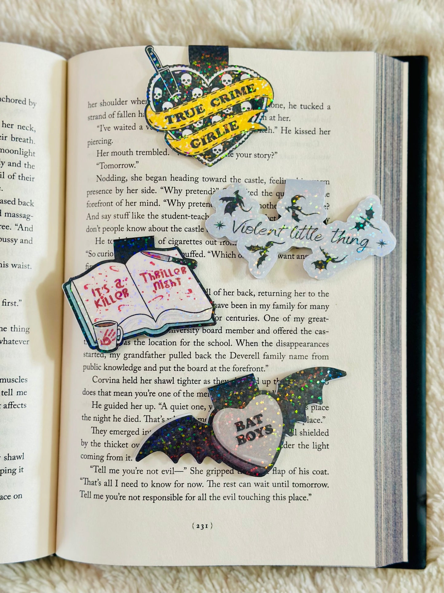 Bat boys magnetic bookmark