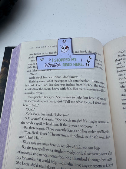 Thriller chip clip magnetic bookmark