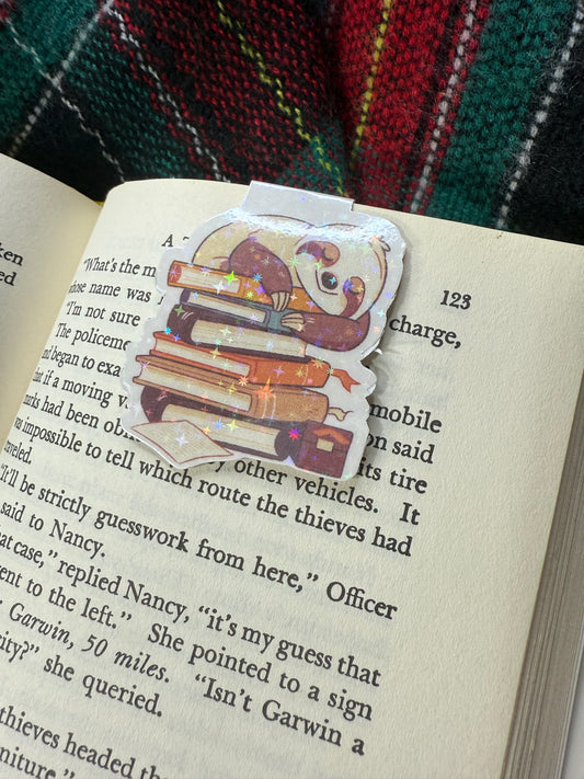 Sleepy sloth magnetic bookmark
