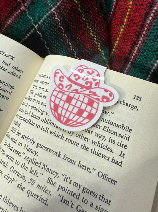 Cowgirl disco magnetic bookmark